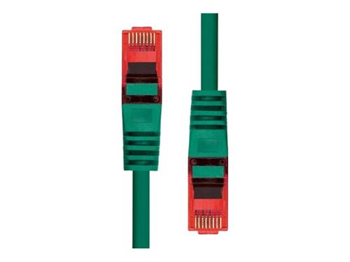 Green ProXtend CAT6 U/UTP CU LSZH Ethernet cable, 10 meters long, featuring durable connectors with red and green accents for enhanced performance and low smoke emission.