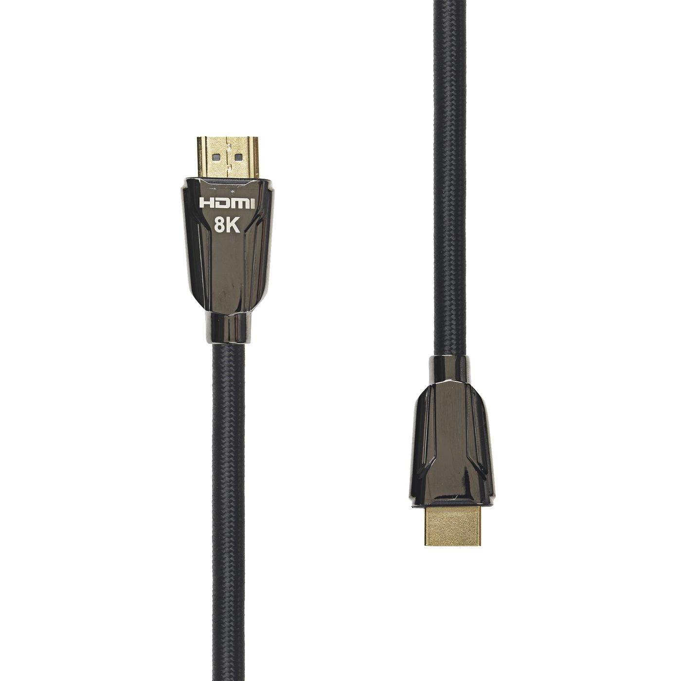 ProXtend HDMI 2.1 cable, 0.5 meters long, features a sleek black braided exterior with gold-plated connectors labeled "HDMI" and "8K" for high-resolution performance.