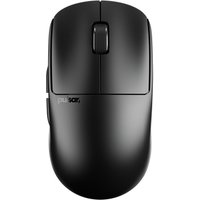 Black Pulsar X2 CrazyLight gaming mouse, ambidextrous design, RF wireless, USB Type connection, sleek matte finish.