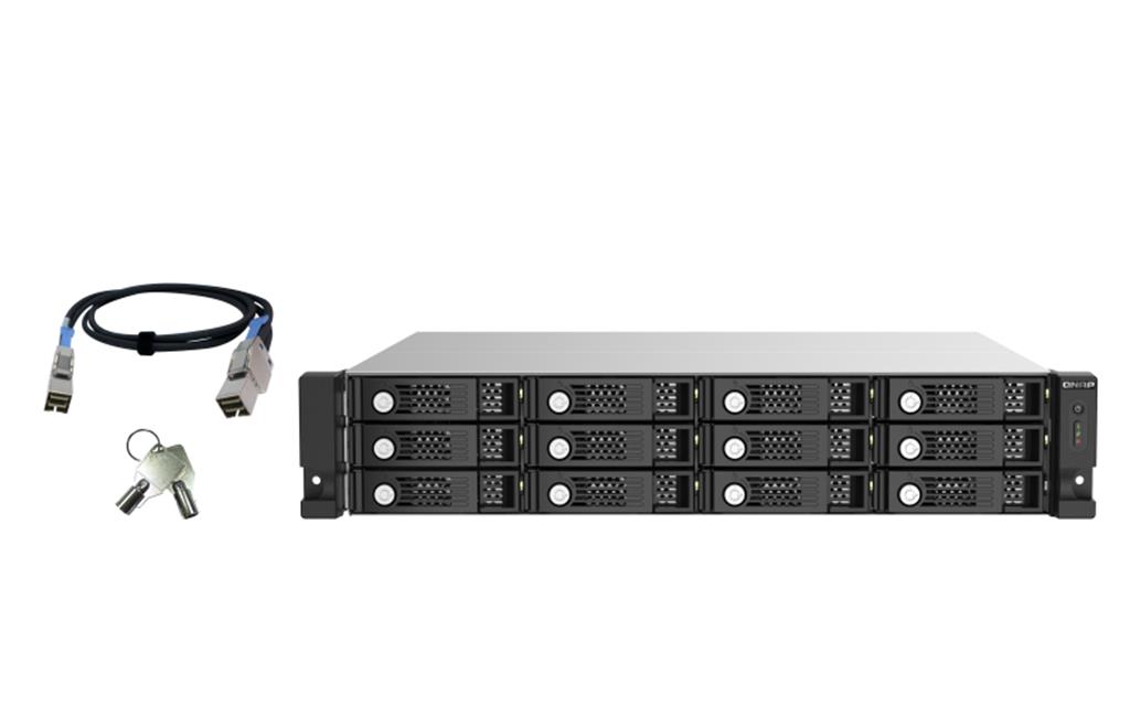 QNAP TL-R1220Sep-RP HDD/SSD enclosure Black. Grey 2.5/3.5" - image 2