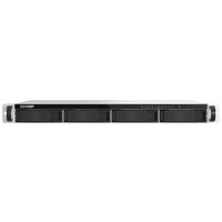 QNAP TS-h765eU NAS Rack 1U, black, Intel Atom, 8 GB DDR5, sleek front panel with multiple drive bays.