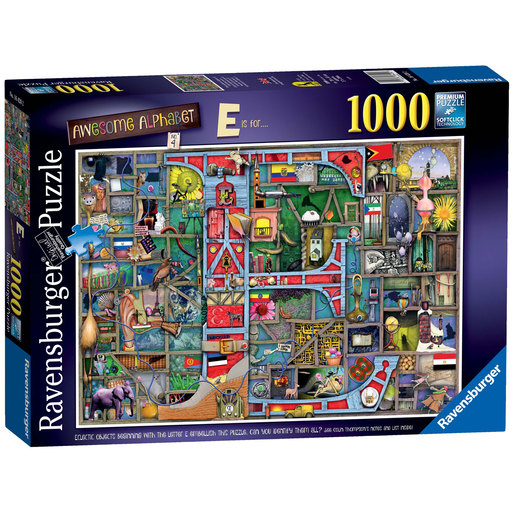 Ravensburger Puzzles Ravensburger - Awesome Alphabet Puzzle 1000 Piece