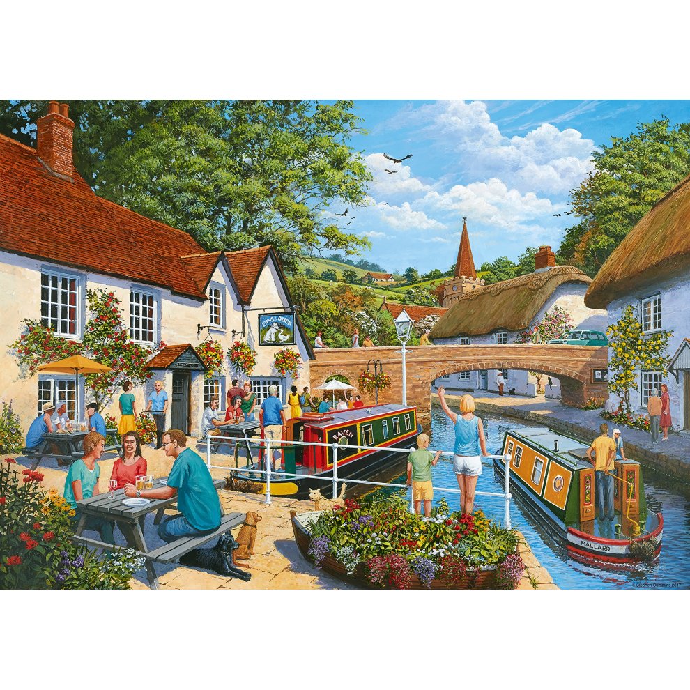 Ravensburger - Waterside Tavern Puzzle - 1000pc - image 2