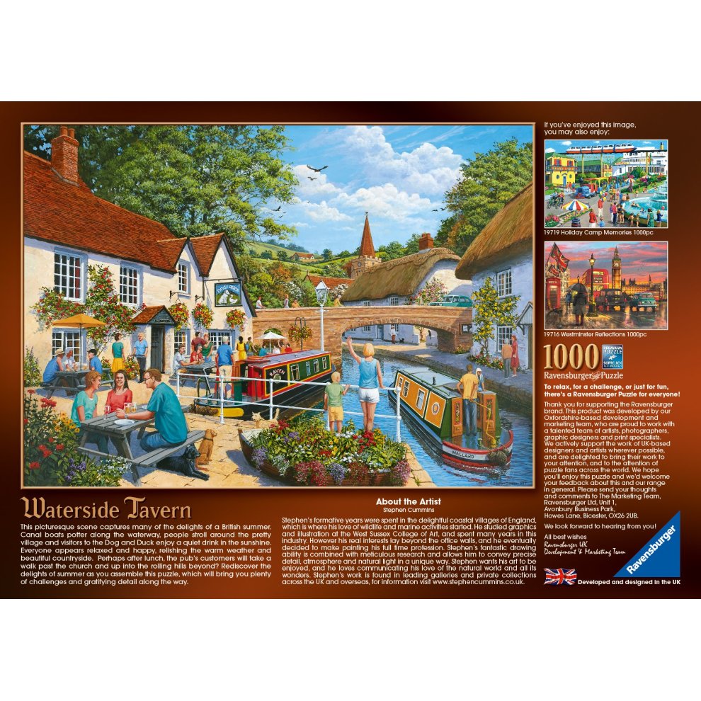 Ravensburger - Waterside Tavern Puzzle - 1000pc - image 3