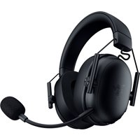 Razer BlackShark V3 X HyperSpeed headset, black, over-ear with cushioned ear cups, adjustable headband, attached mic.