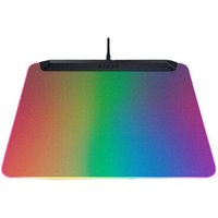 Black Razer Firefly V2 Pro Gaming mouse pad with RGB lighting and smooth surface.