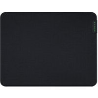 Black Razer Gigantus V2 medium gaming mouse pad with green Razer logo in corner.