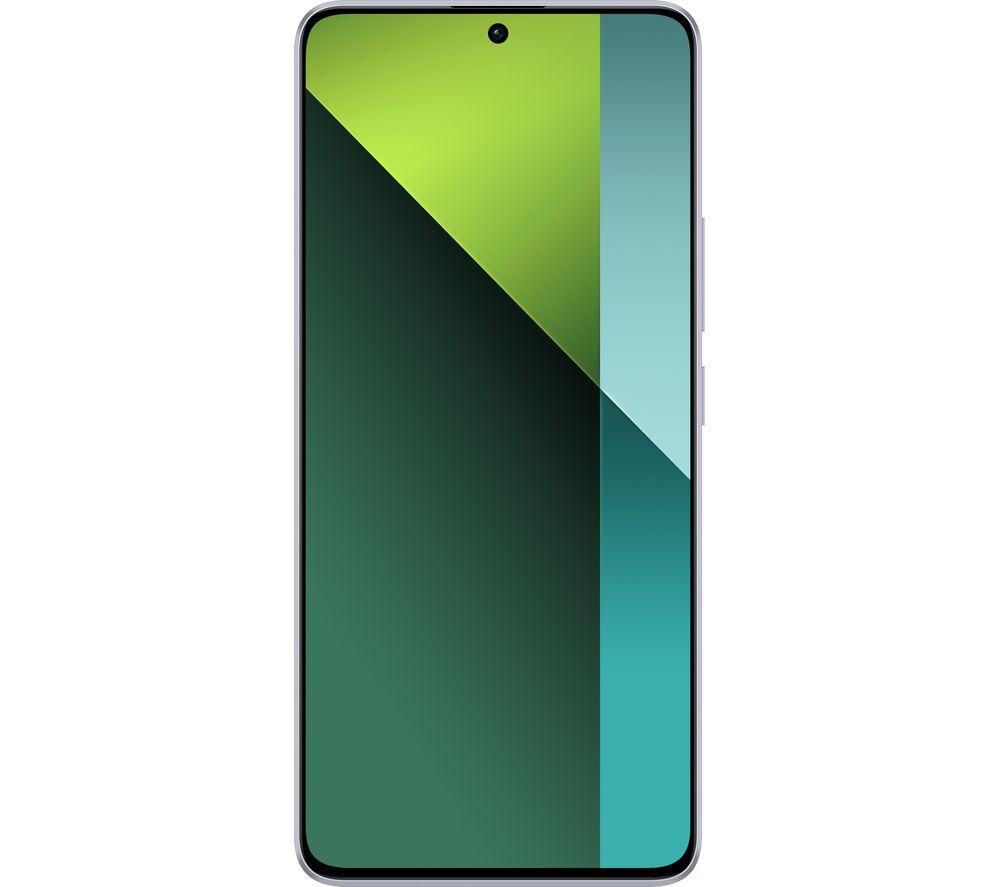 Xiaomi Redmi Note 13 Pro smartphone in purple, featuring a 6.7-inch display, 8GB RAM, 256GB storage, and 5G capability, with a sleek, modern design.