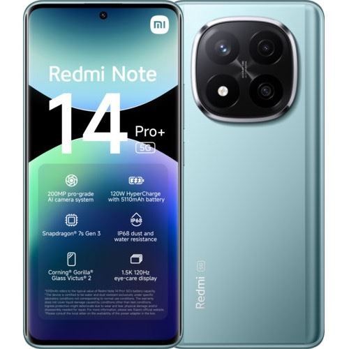 Xiaomi Xiaomi Redmi Note 14 Pro+ 5g 16.9 Cm (6.67") Dual Sim USB Type-C 8 Gb 256 Gb 5110 Mah Blue