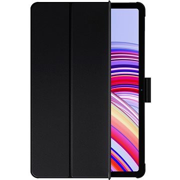Black Xiaomi Redmi Pad Pro cover featuring a sleek, foldable design with a magnetic closure and a soft-touch finish, providing protection and a stylish look for the tablet.