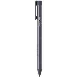 Gray Ricoh Monitor Stylus Pen Type 1 with a sleek design, featuring a clip for easy attachment and a fine tip for precise writing or drawing on screens.