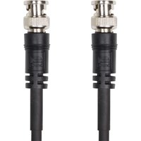 Black Roland RCC-50-SDI coaxial cable, 15 m, with silver BNC connectors on both ends.