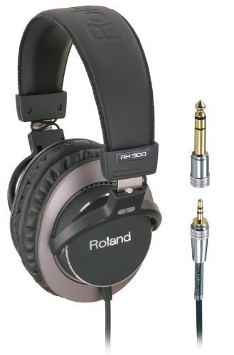 Roland RH-300 headphones/headset Wired Head-band Music Black. Brown - image 2