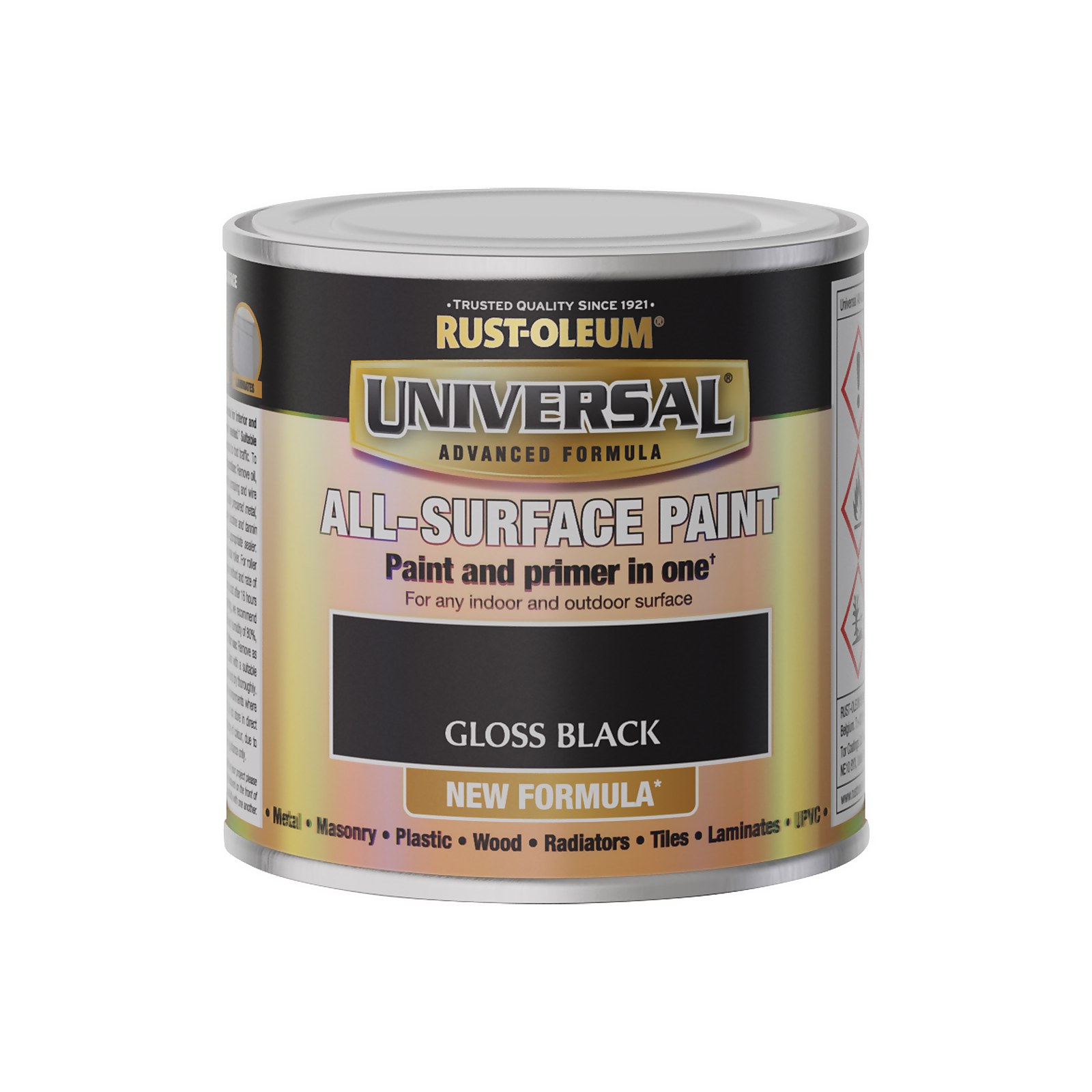 Rust-Oleum Universal All-Surface Gloss Black Paint 250ml - image 4