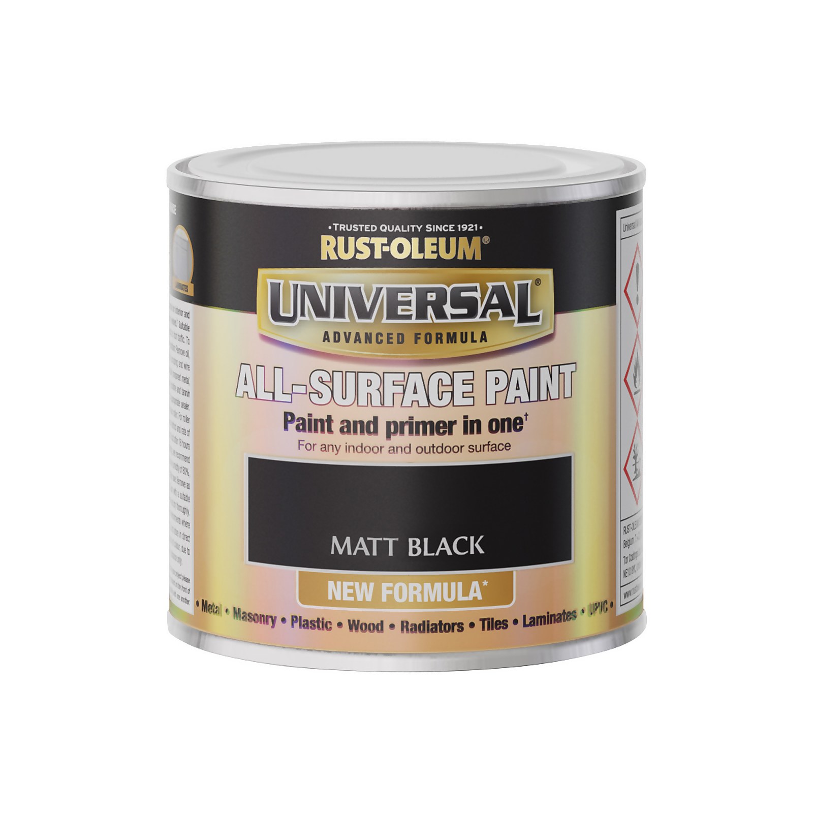 Rust-Oleum Universal All Surface Matt Black Paint 250ml - image 4