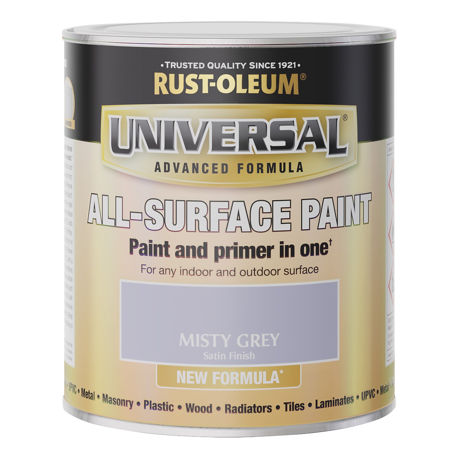 Rust-Oleum Universal All Surface Misty Grey Satin Paint 750ml - image 4