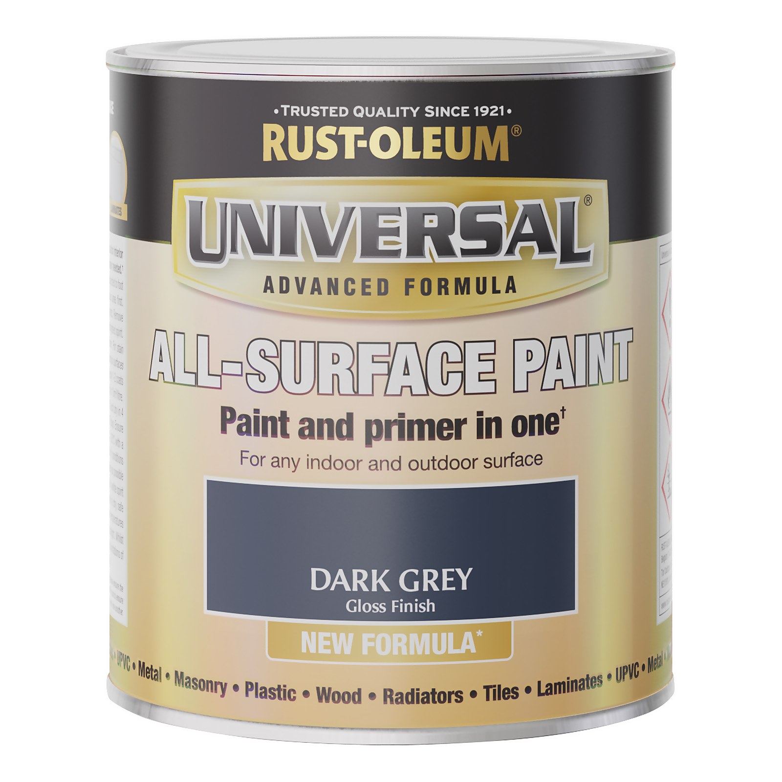 Rust-Oleum Universal Gloss Dark Grey All Surface Paint 750ml - image 4