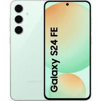 Mint Samsung S24 Fe 5G smartphone, 8/128Gb, with triple rear cameras and edge-to-edge display.