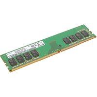 Green Samsung 8GB DDR4-2400 memory module with black chips and gold connectors