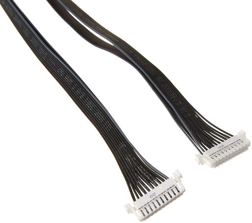 Black internal power cable with two white connectors at each end, featuring multiple thin wires for electrical connections, designed for Samsung devices.