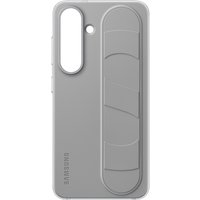 Gray Samsung phone case with textured grip and camera cutout for 6.2-inch device.