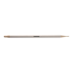Beige white Samsung Flip Pen with a sleek design, featuring a fine tip for precise interaction, compatible with Samsung interactive displays, sold in a pack of five.