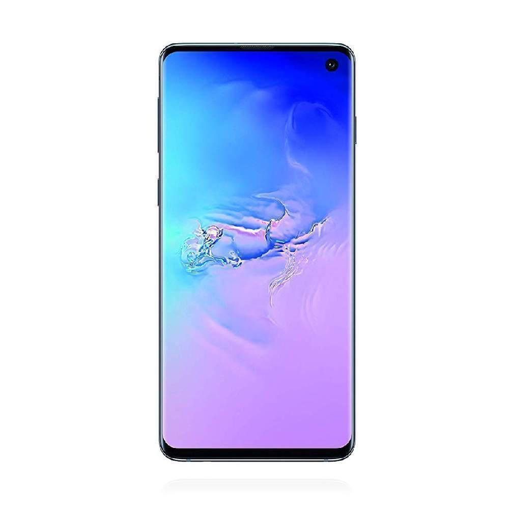 Samsung Galaxy S10 in Flamingo Pink, featuring a 512GB capacity, sleek glass design, and a vibrant edge-to-edge display with a small front camera cutout.