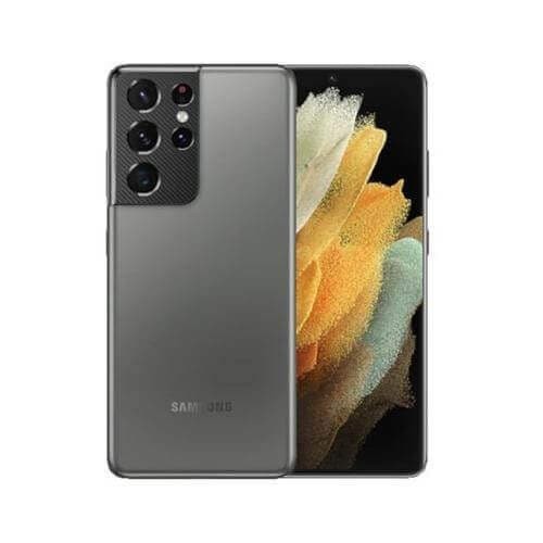 Samsung Galaxy S21 Ultra 5G in Phantom Titanium, featuring a sleek design, multiple rear cameras, and a large display, with a storage capacity of 512GB in good condition.
