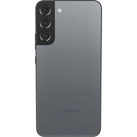 Samsung Galaxy S22 back cover in graphite, sleek design with three camera cutouts and smooth finish.