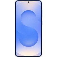 Samsung Galaxy S25+ navy smartphone, edge-to-edge display, centered front camera, sleek design, dual SIM.