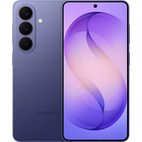 Samsung Galaxy S26 in Cobalt Violet, dual SIM, 512GB, triple rear cameras, and edge-to-edge display.