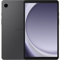Samsung Galaxy Tab A9, 8.7-inch display, slim black design, single rear camera, minimal bezel, Wi-Fi connectivity.
