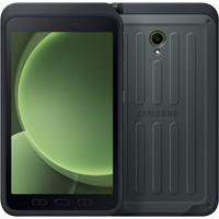 Samsung Galaxy Tab Active5 green tablet, rugged design, 8-inch screen, rear camera, textured back, Wi-Fi & Cellular.