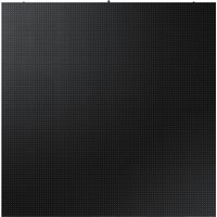 Black Samsung LED display panel with a grid pattern for indoor and outdoor use.