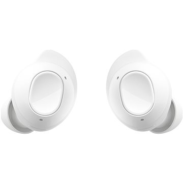 True Wireless Stereo (TWS) Samsung SM-R400NZWAEUA headphones in white, featuring a sleek design with touch controls and a compact charging case.