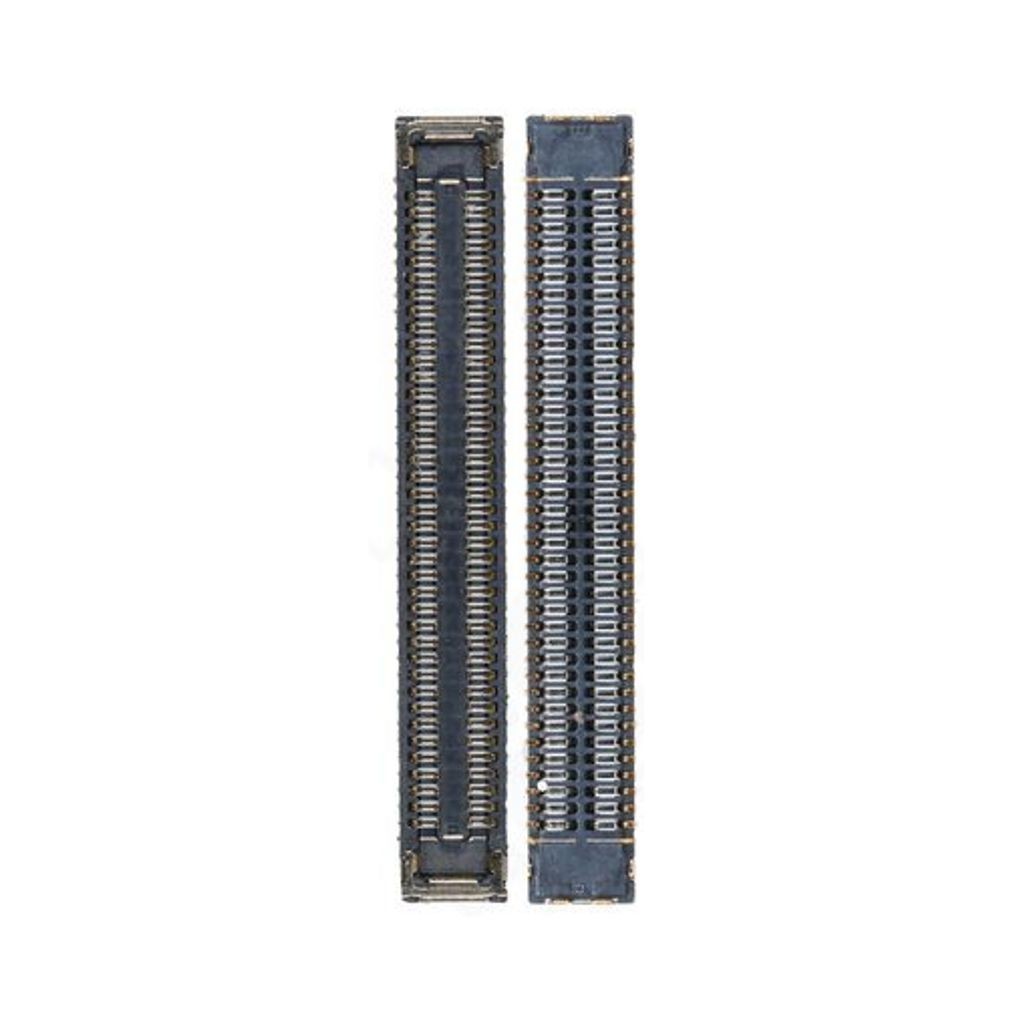Samsung SOCKE-ORD O features a long, narrow black connector with multiple metal pins arranged in two parallel rows, designed for electronic circuit connections.