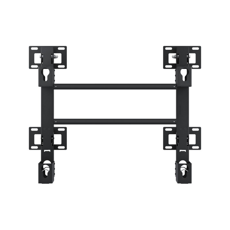 Samsung large black wall mount bracket for TVs 76 inches and larger, featuring sturdy metal construction with multiple mounting points for secure installation.