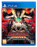 Samurai Shodown NeoGeo Collection for PS4 features vibrant cover art with characters in dynamic poses, a dark background, and bold red and gold text.