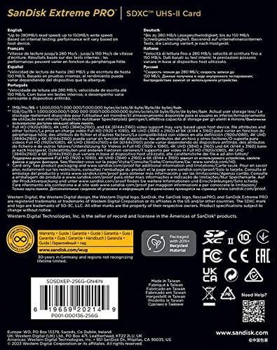 SanDisk SDSDXEP-256G-GN4IN memory card 256 GB SDXC UHS-II Class 10 - image 5