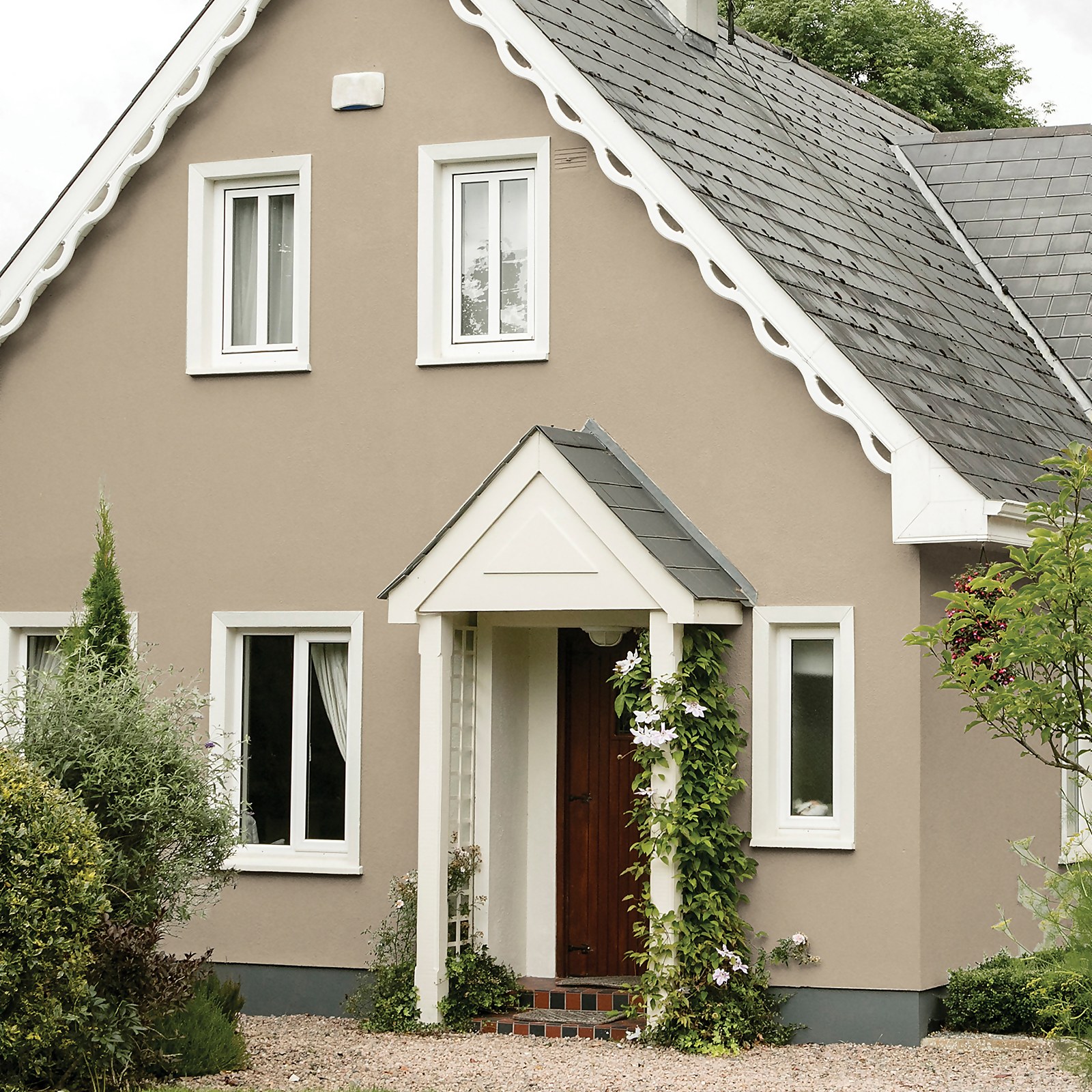 Sandtex Microseal Fine Textured Masonry Paint, Mid Stone, 15 Years Protection - image 2
