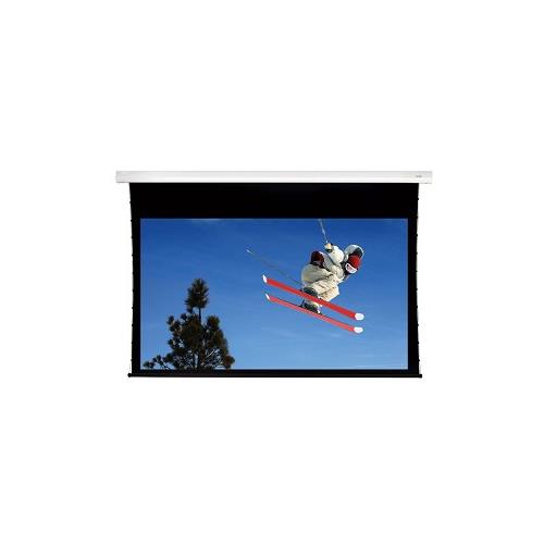 Sapphire AV SETTS350WSF-AW10RP projection screen, 4.11 m (162"), features a sleek black frame with a smooth white viewing surface, ideal for high-quality presentations and entertainment.