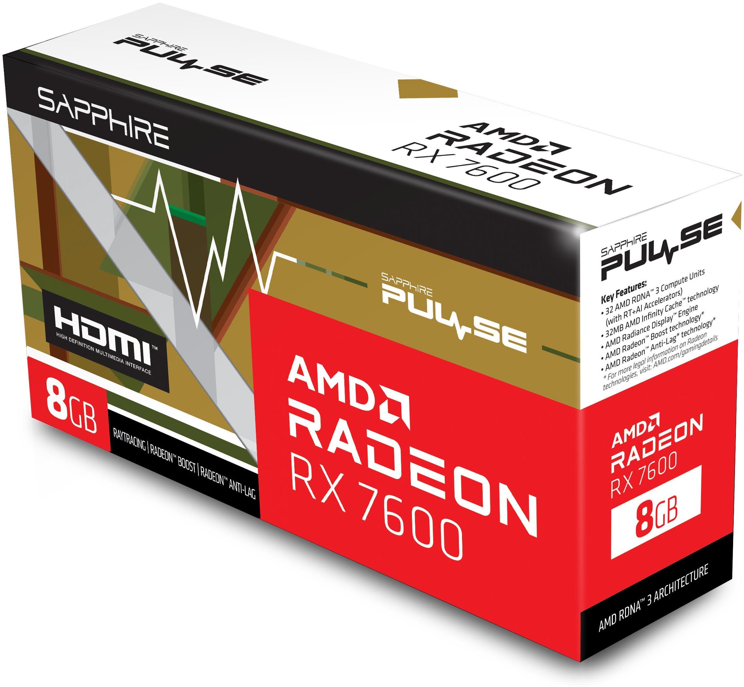 Sapphire PULSE 11324-01-20G graphics card AMD Radeon RX 7600 8 GB GDDR - image 2