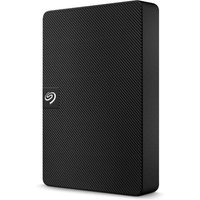 Black Seagate Expansion 1TB external hard drive with textured surface and Seagate logo, USB Type-A 3.2 Gen 1 port.