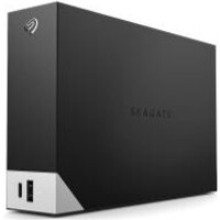 Black Seagate One Touch Desktop 20TB external hard drive with USB Type-A and Type-C ports, sleek rectangular design