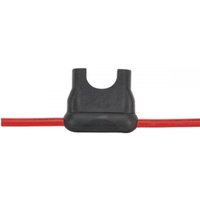 Sealey FH20 blade fuse holder, black casing with red wires, 20A capacity, pack of 10.