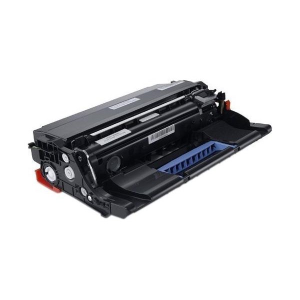 Black drum unit with a blue toner compartment, designed for Sharp BP-50 C 26, capable of printing up to 250,000 pages, featuring various connection points and a sleek design.