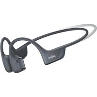 Black Shokz OpenRun Pro 2 Mini wireless ear-hook sports headset with sleek wraparound design and Bluetooth connectivity.
