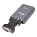 Grey Siig JU-DV0112-S1 USB graphics adapter with a compact design, featuring a USB connector and a VGA output for connecting additional monitors.