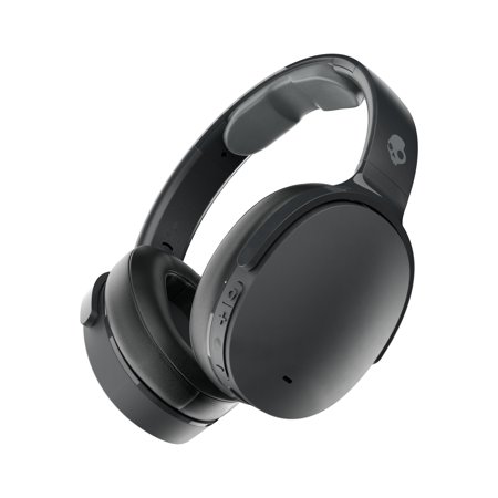 Black Skullcandy Hesh Anc noise-canceling wireless headphones with cushioned ear cups, adjustable headband, and integrated controls on the ear cup.