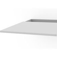 Gray SMS Smart Media Solutions TV mount accessory with flat rectangular shelf and raised back edge.